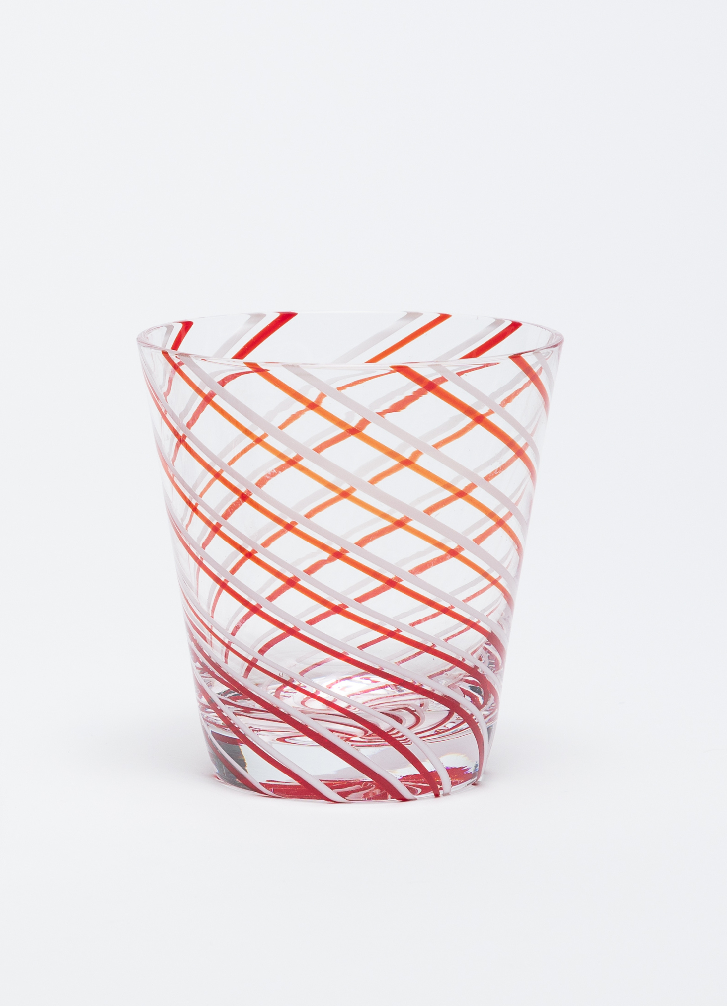 Mouth blown Glass Striped Tumblers